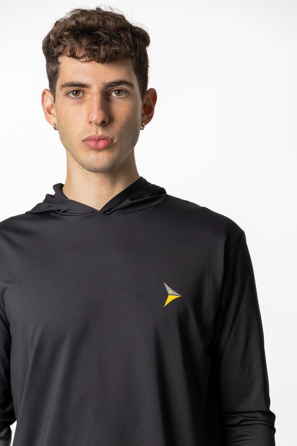 Dri-Fit Long Sleeve With Hoodie (Black)