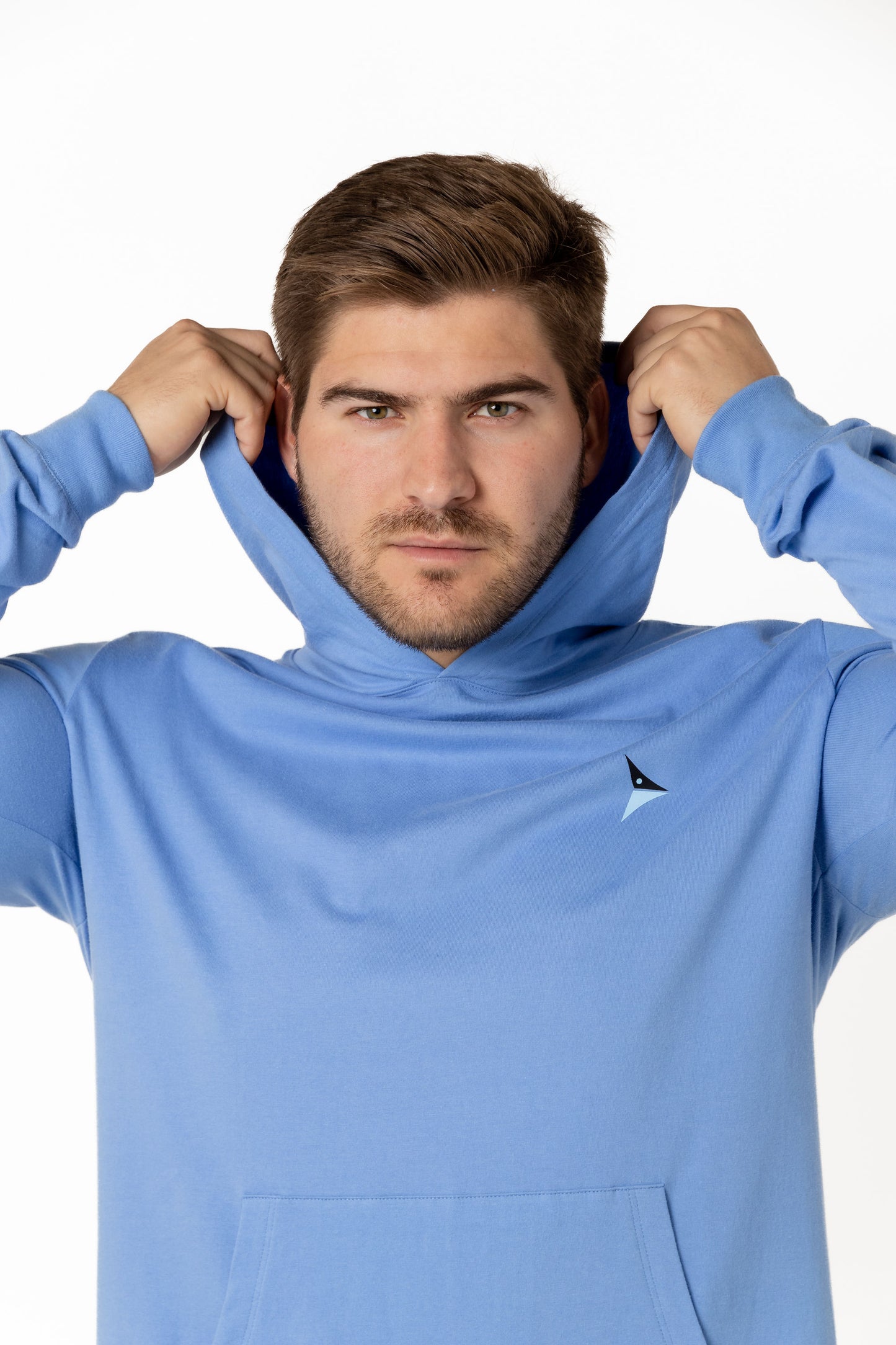 Long Sleeve Cotton With Hoodie (Blue Bonnet)