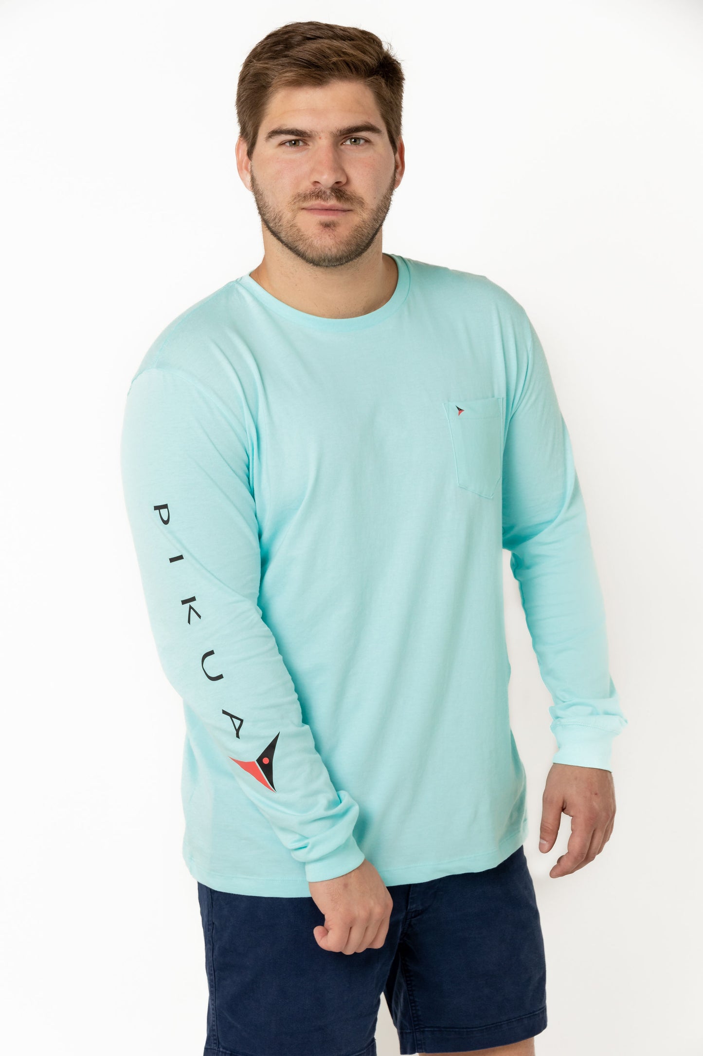 Long Sleeve Cotton T-Shirts (Amazonite)
