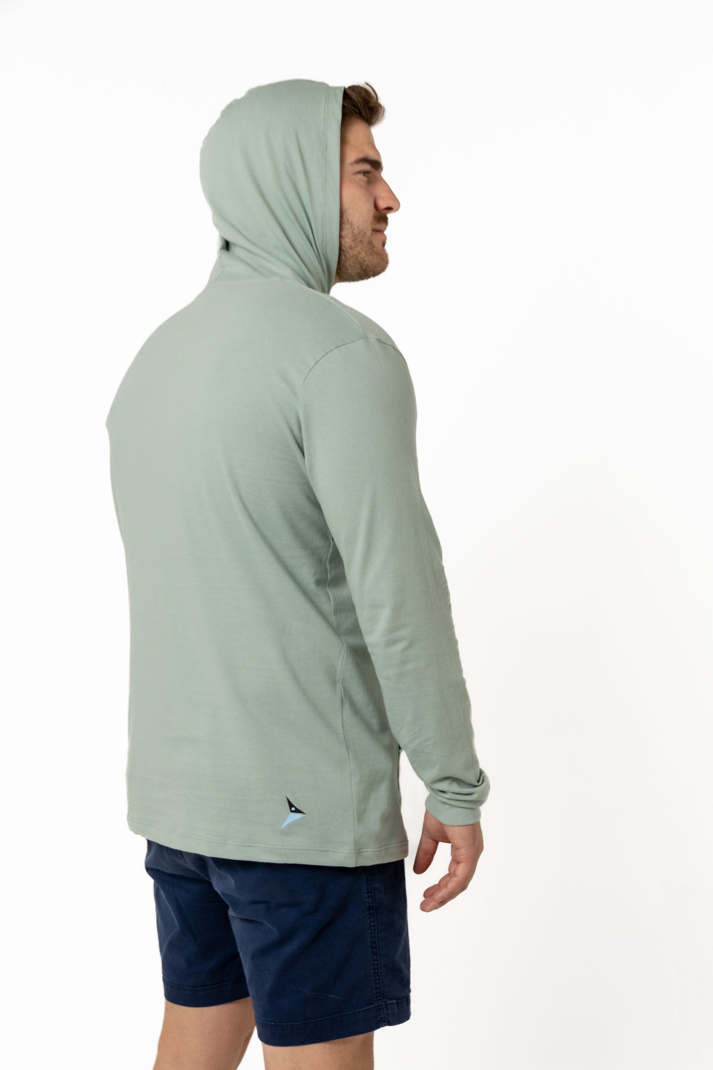 Long Sleeve Cotton With Hoodie (Smoke Green)