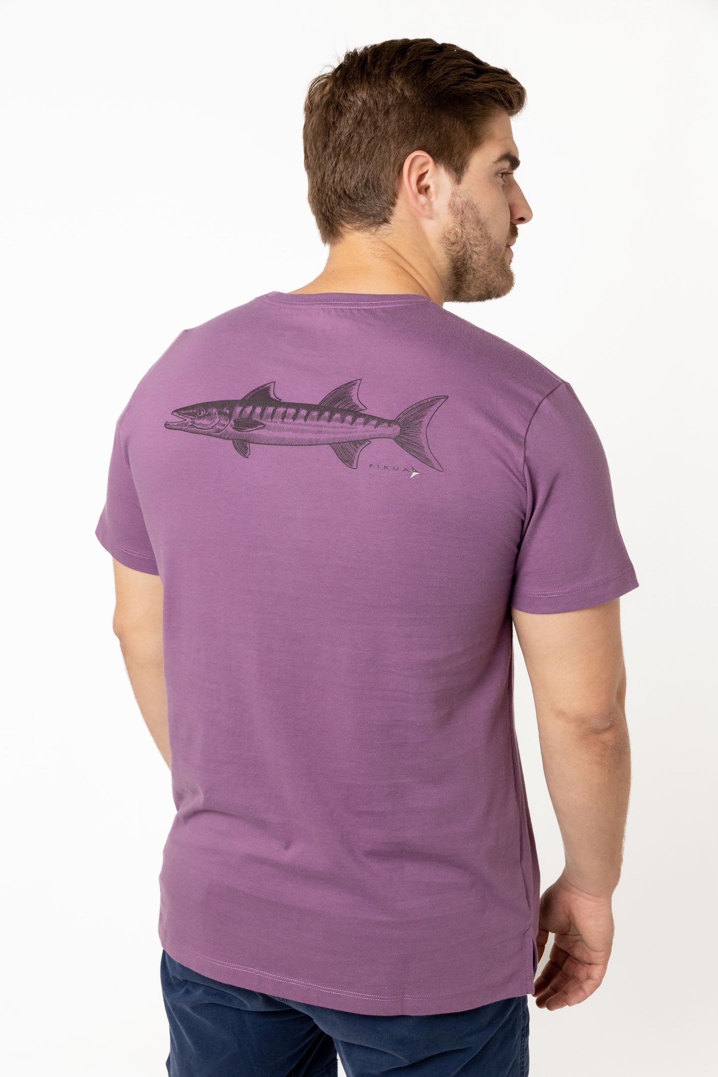 Short Sleeve Cotton T-Shirts (Black Plum)