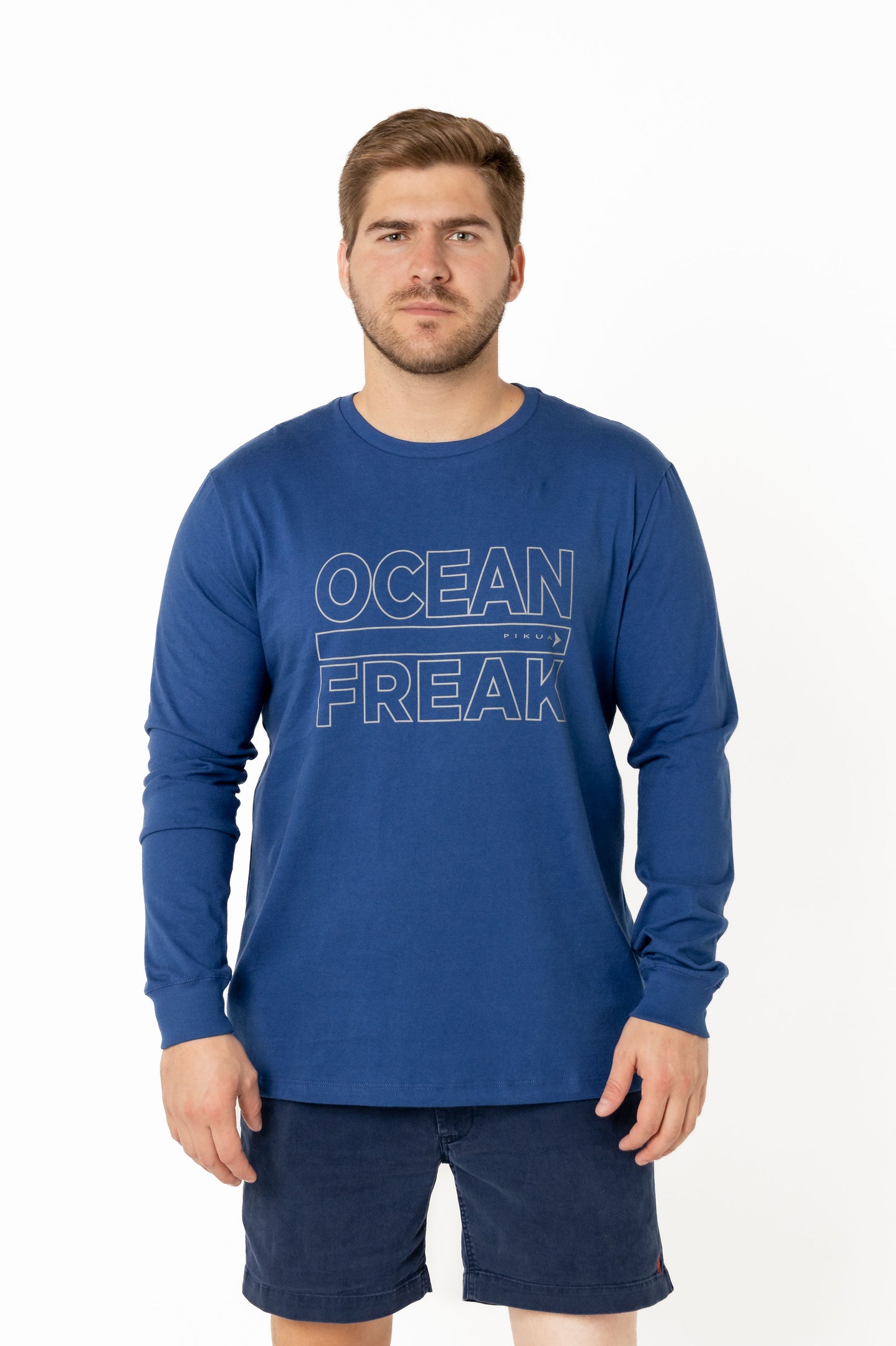 Long Sleeve Cotton T-Shirts (Dark Blue)