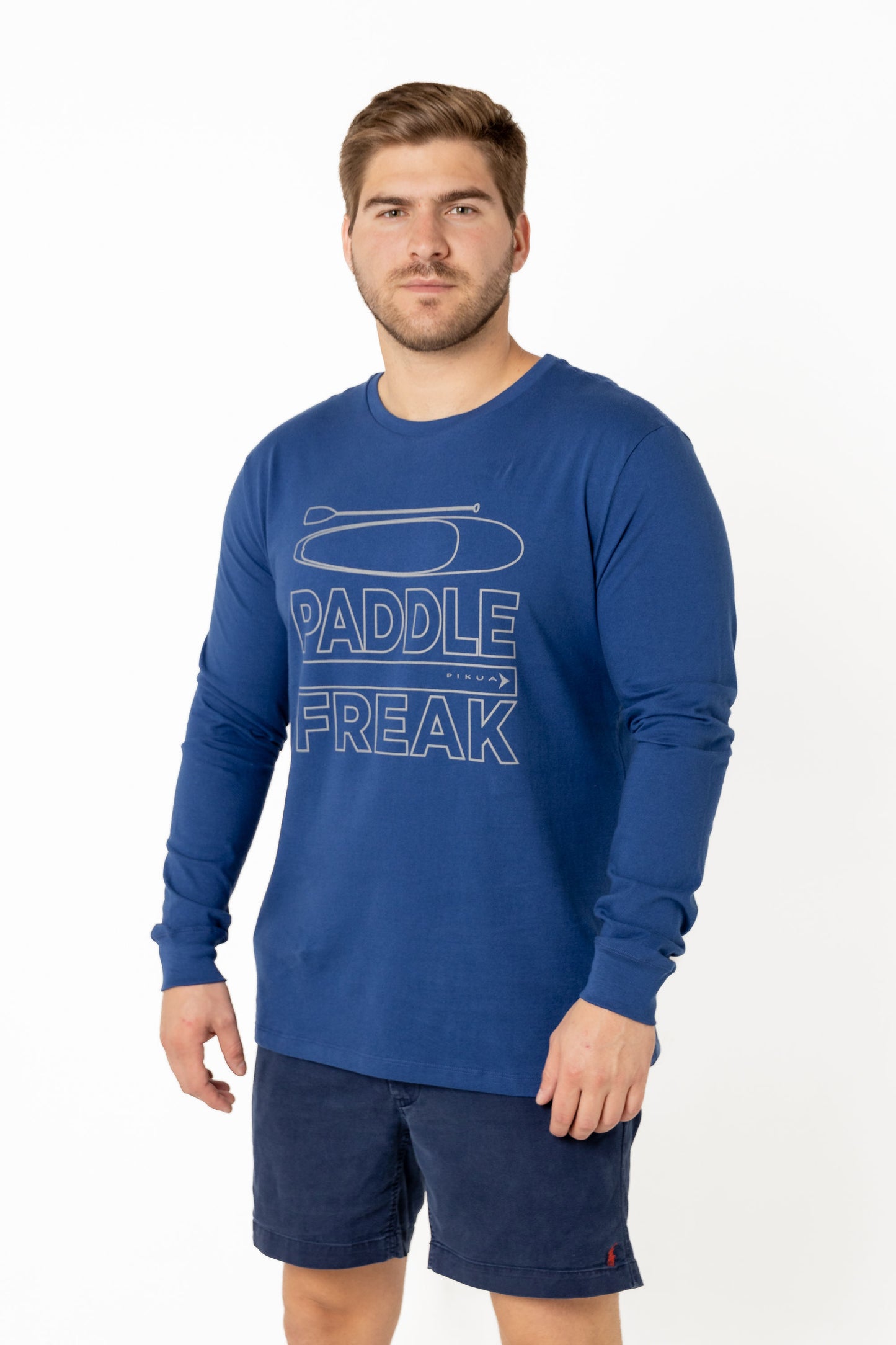 Long Sleeve Cotton T-Shirts (Dark Blue)