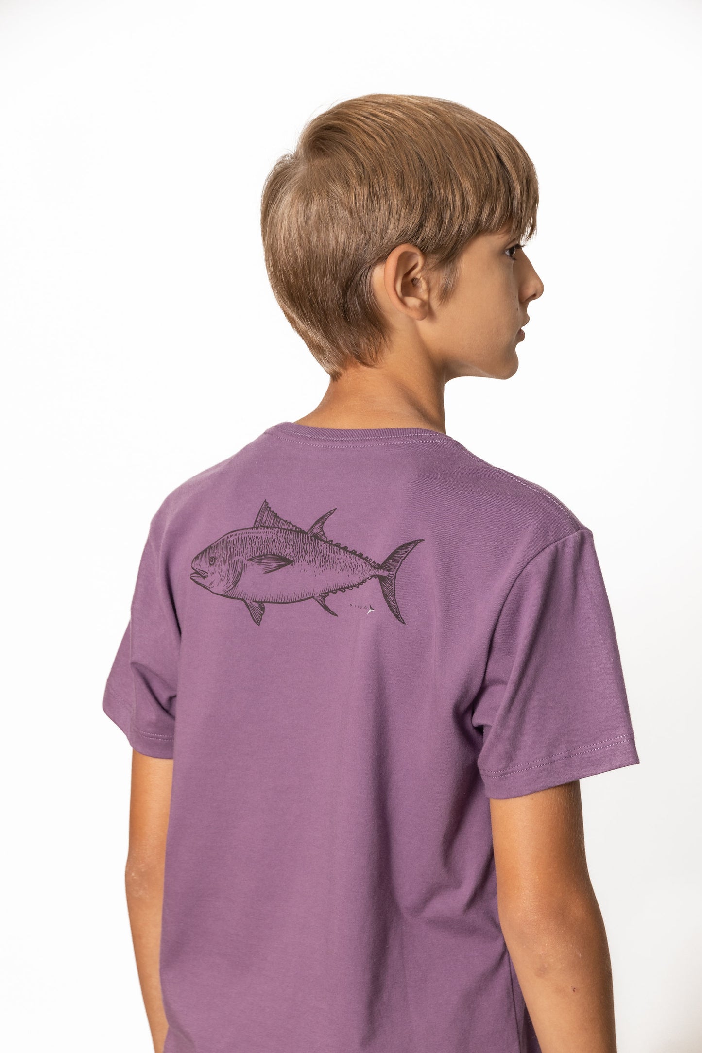Short Sleeve Cotton T-Shirts (Black Plum)