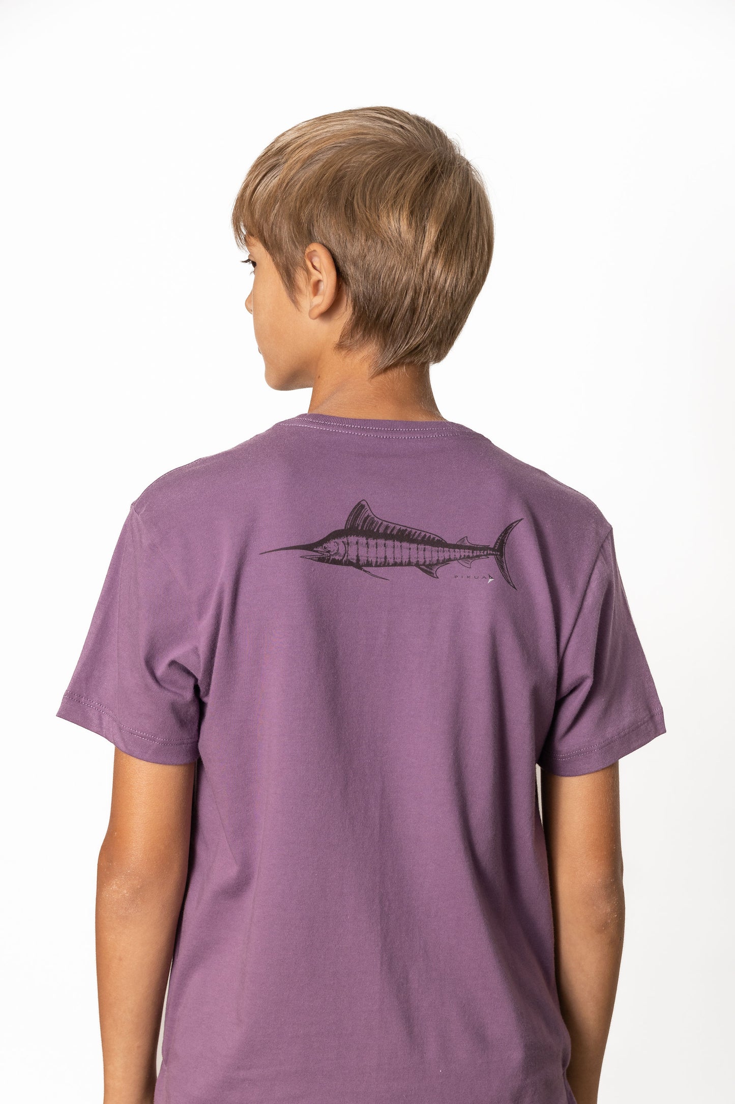 Short Sleeve Cotton T-Shirts (Black Plum)