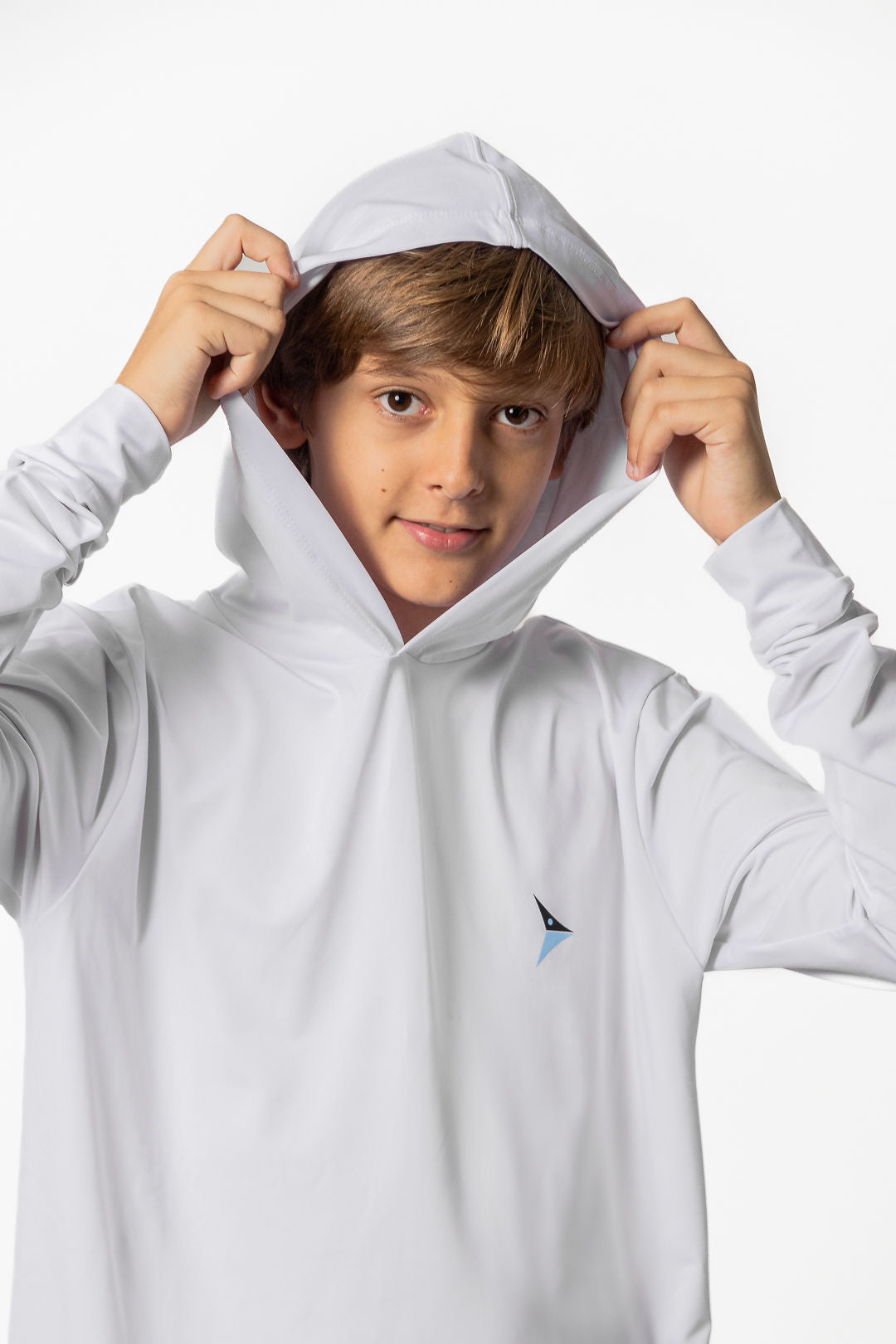 Dri-Fit Long Sleeve With Hoodie (White)