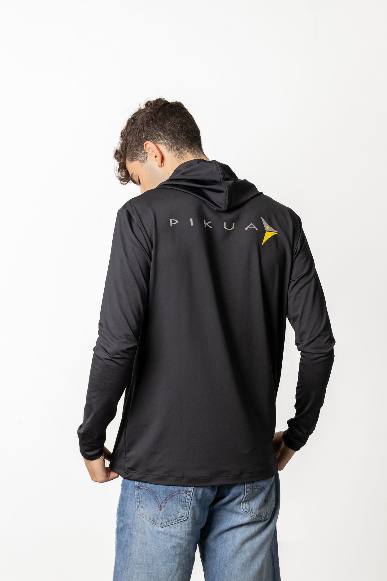 Dri-Fit Long Sleeve With Hoodie (Black)