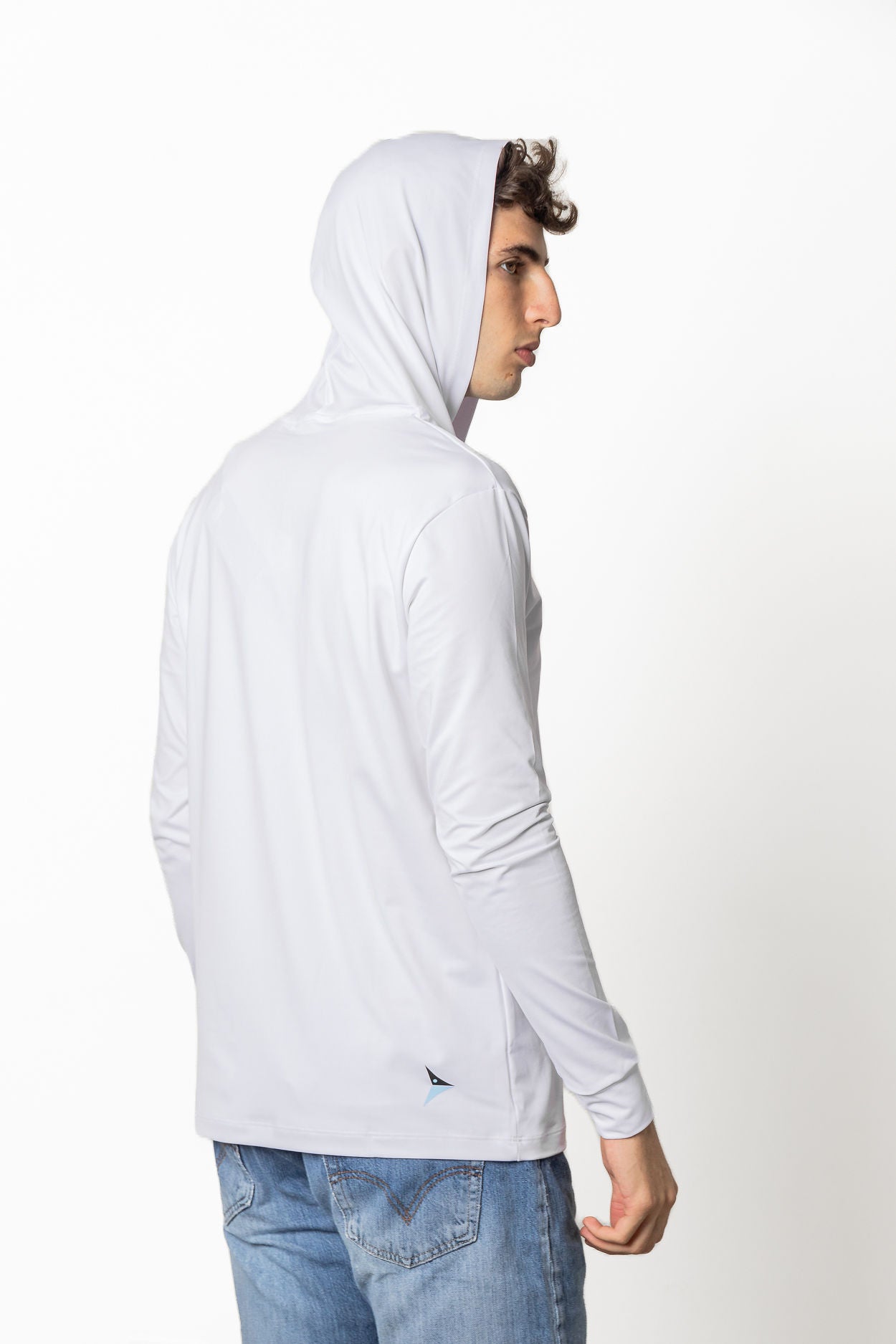 Dri-Fit Long Sleeve With Hoodie (White)