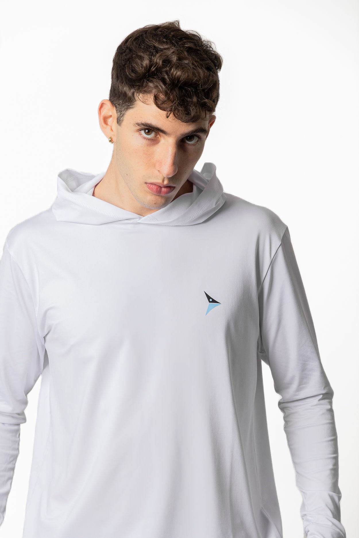 Dri-Fit Long Sleeve With Hoodie (White)