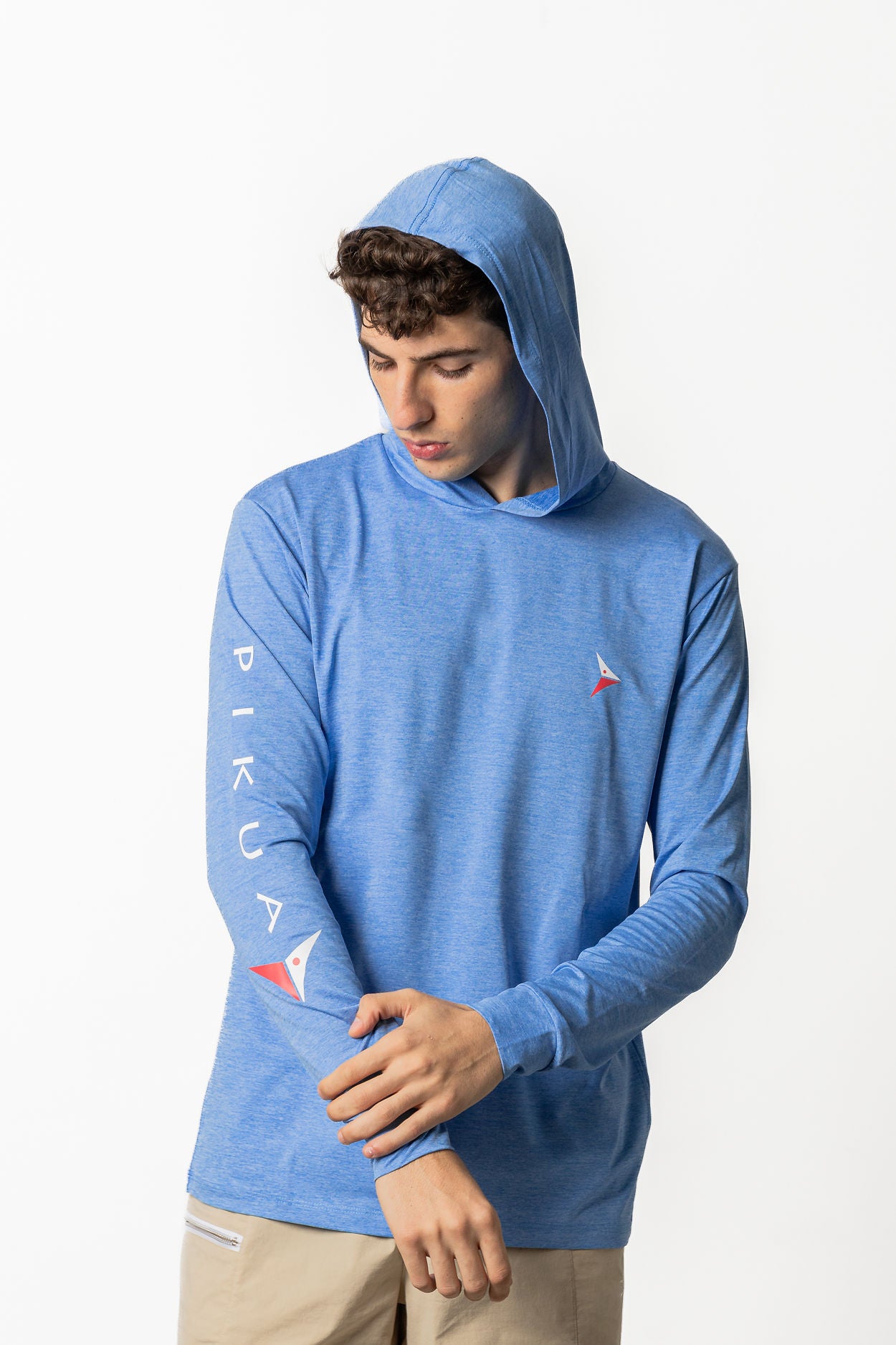 Dri-Fit Long Sleeve With Hoodie (French Blue)