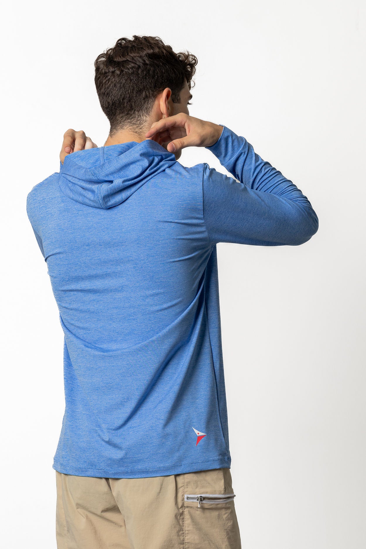 Dri-Fit Long Sleeve With Hoodie (French Blue)