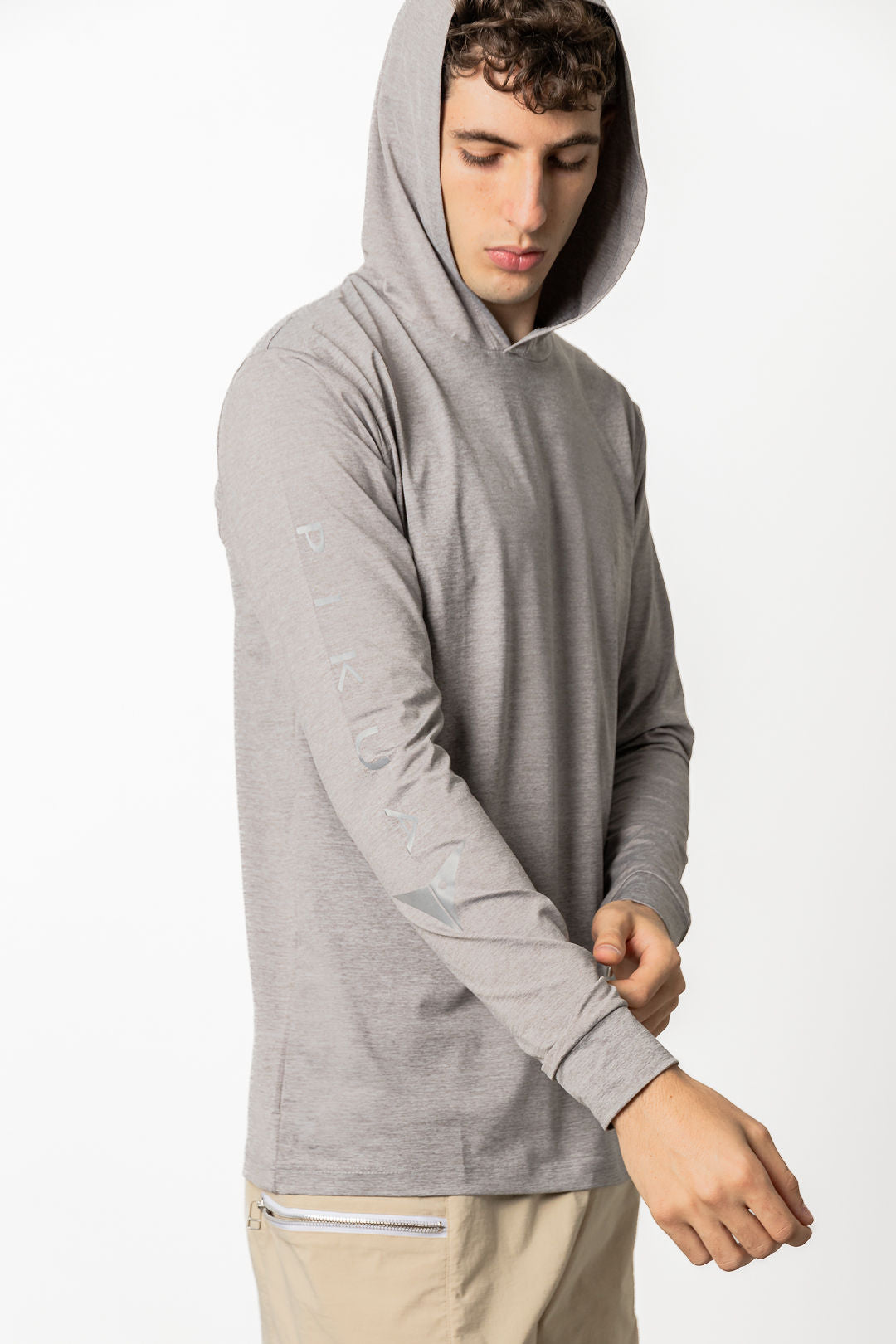 Dri-Fit Long Sleeve With Hoodie (Charcoal)