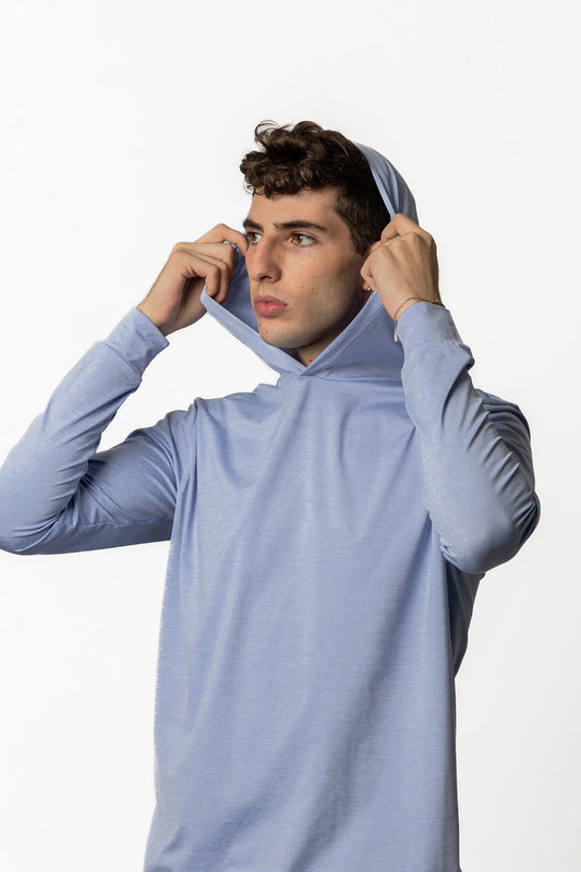 Dri-Fit Long Sleeve With Hoodie (Kentucky Blue)