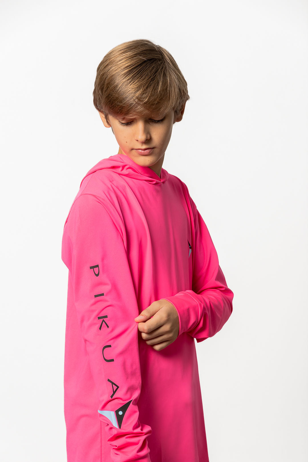 Dri-Fit Long Sleeve With Hoodie (Azalea Pink)