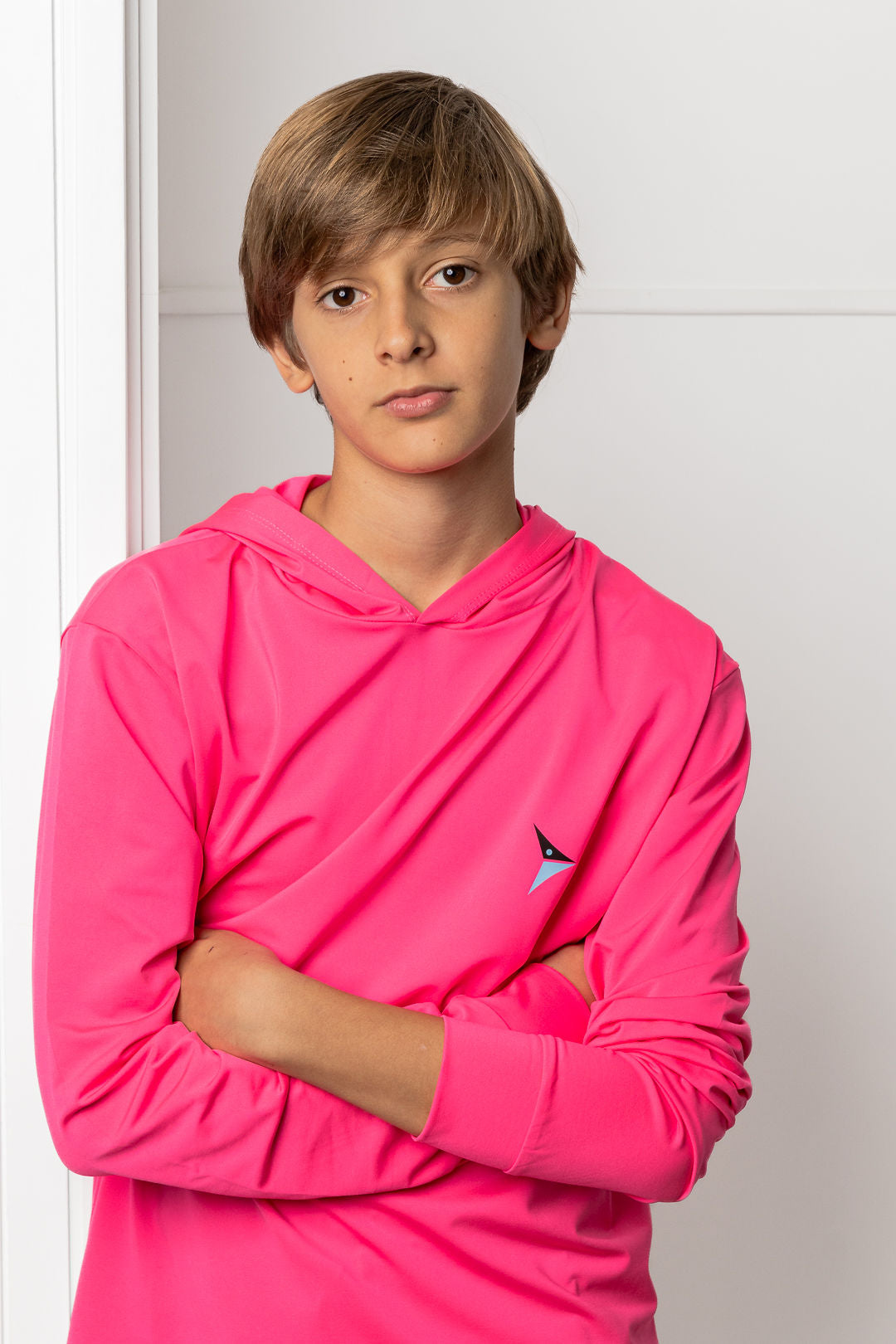 Dri-Fit Long Sleeve With Hoodie (Azalea Pink)