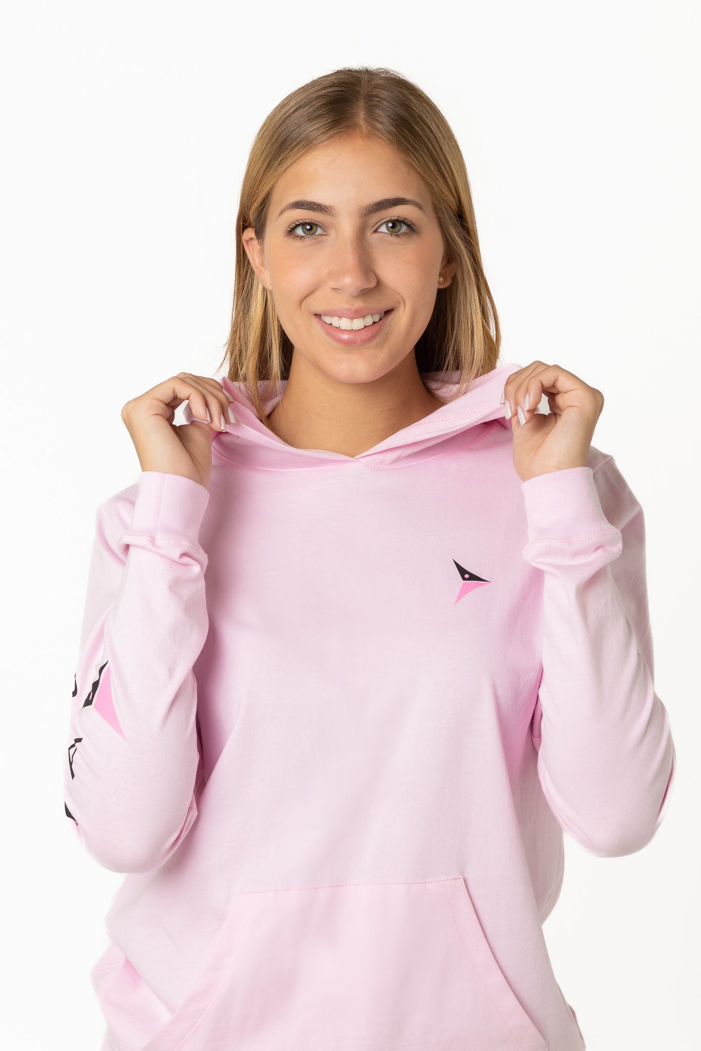 Long Sleeve Cotton With Hoodie (Chalk Pink)