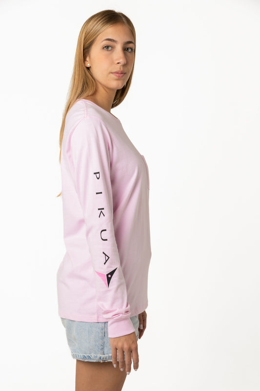 Long Sleeve Cotton T-Shirts (Chalk Pink)