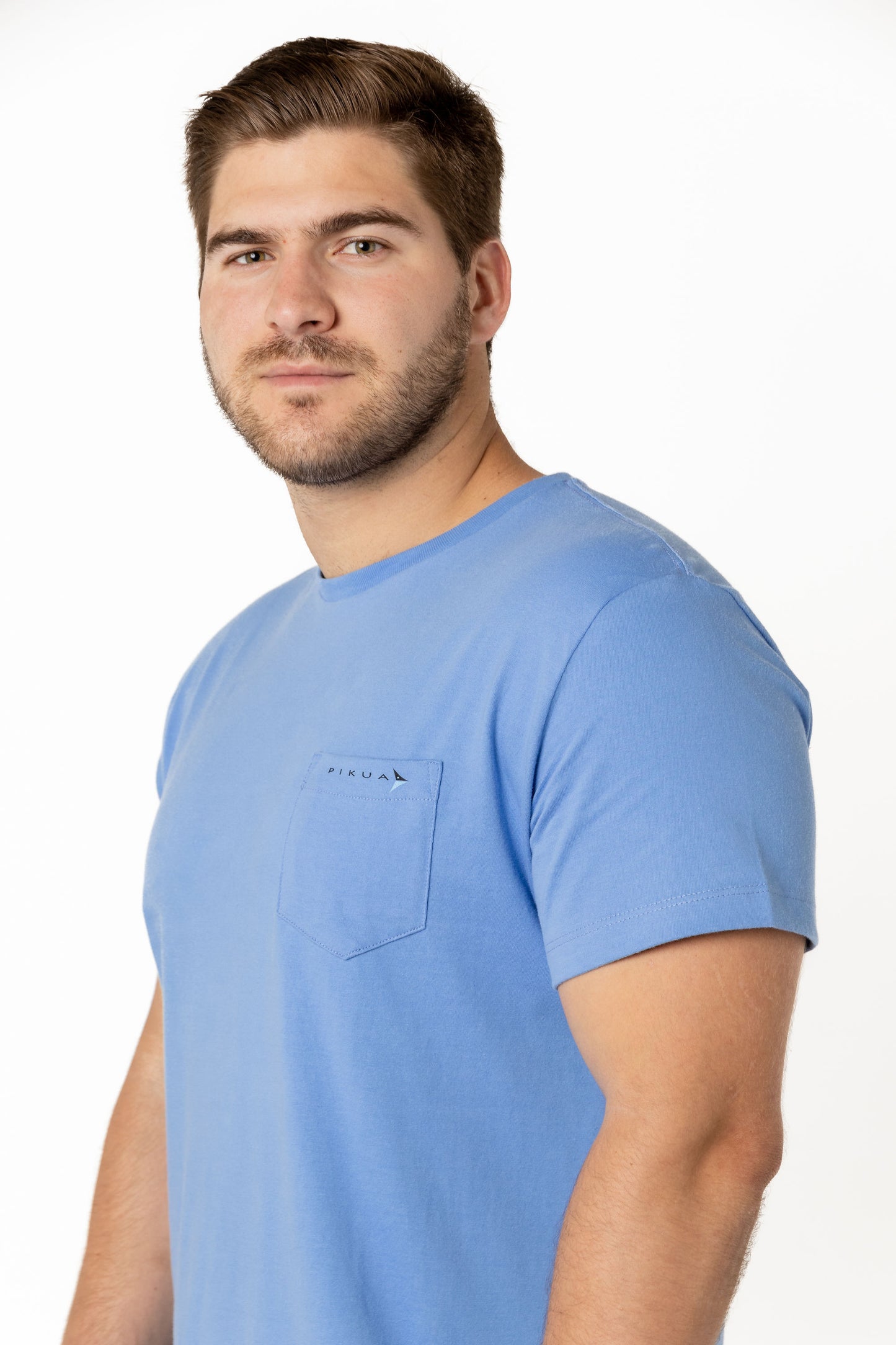 Short Sleeve Cotton T-Shirts (Blue Bonnet)