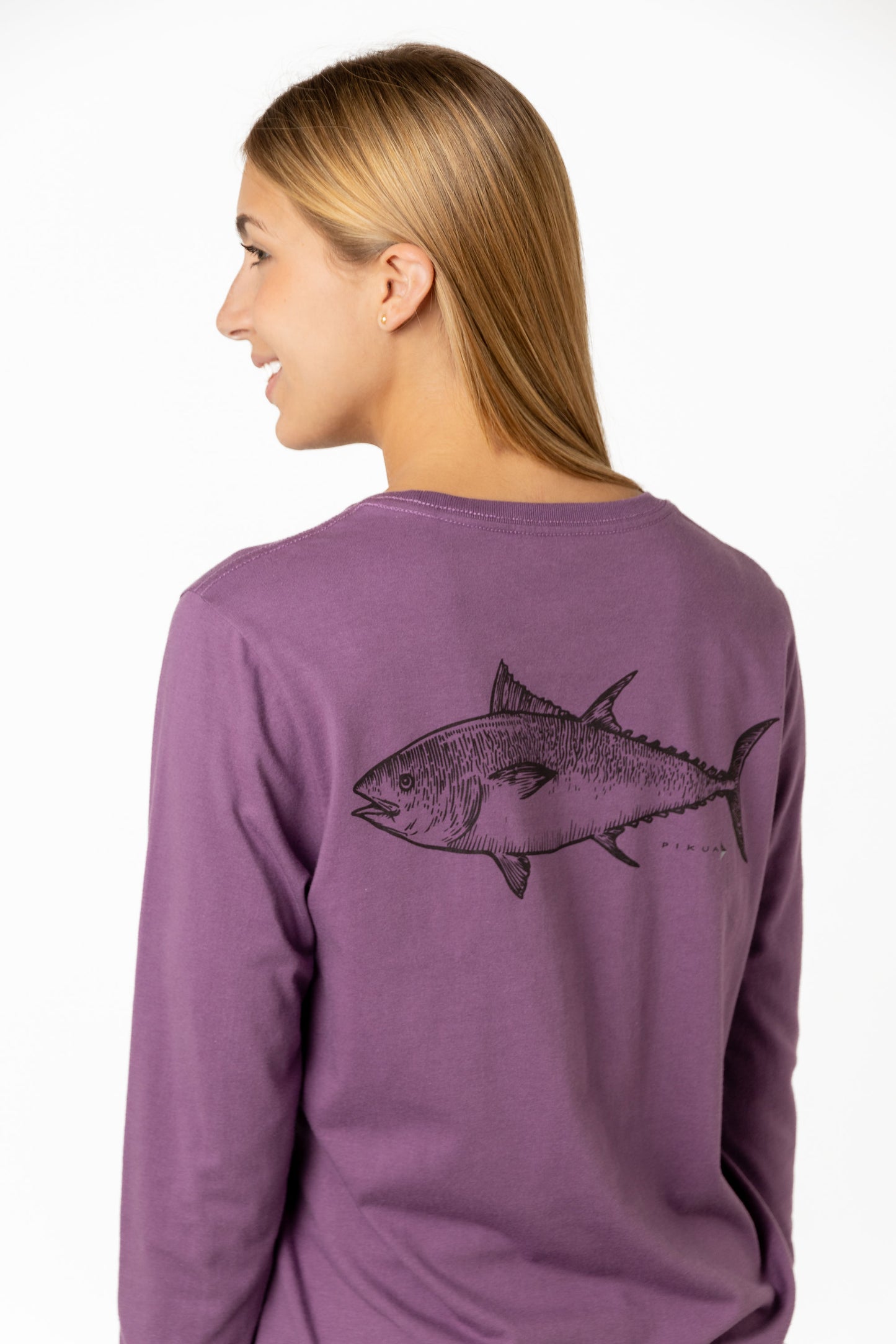 Long Sleeve Cotton T-Shirts (Black Plum)