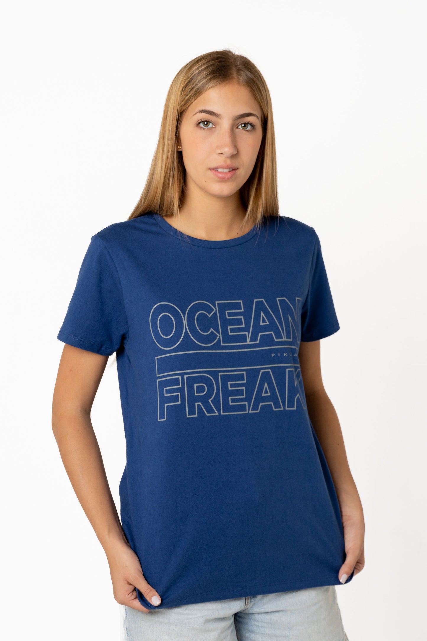 Short Sleeve Cotton T-Shirts (Dark Blue)