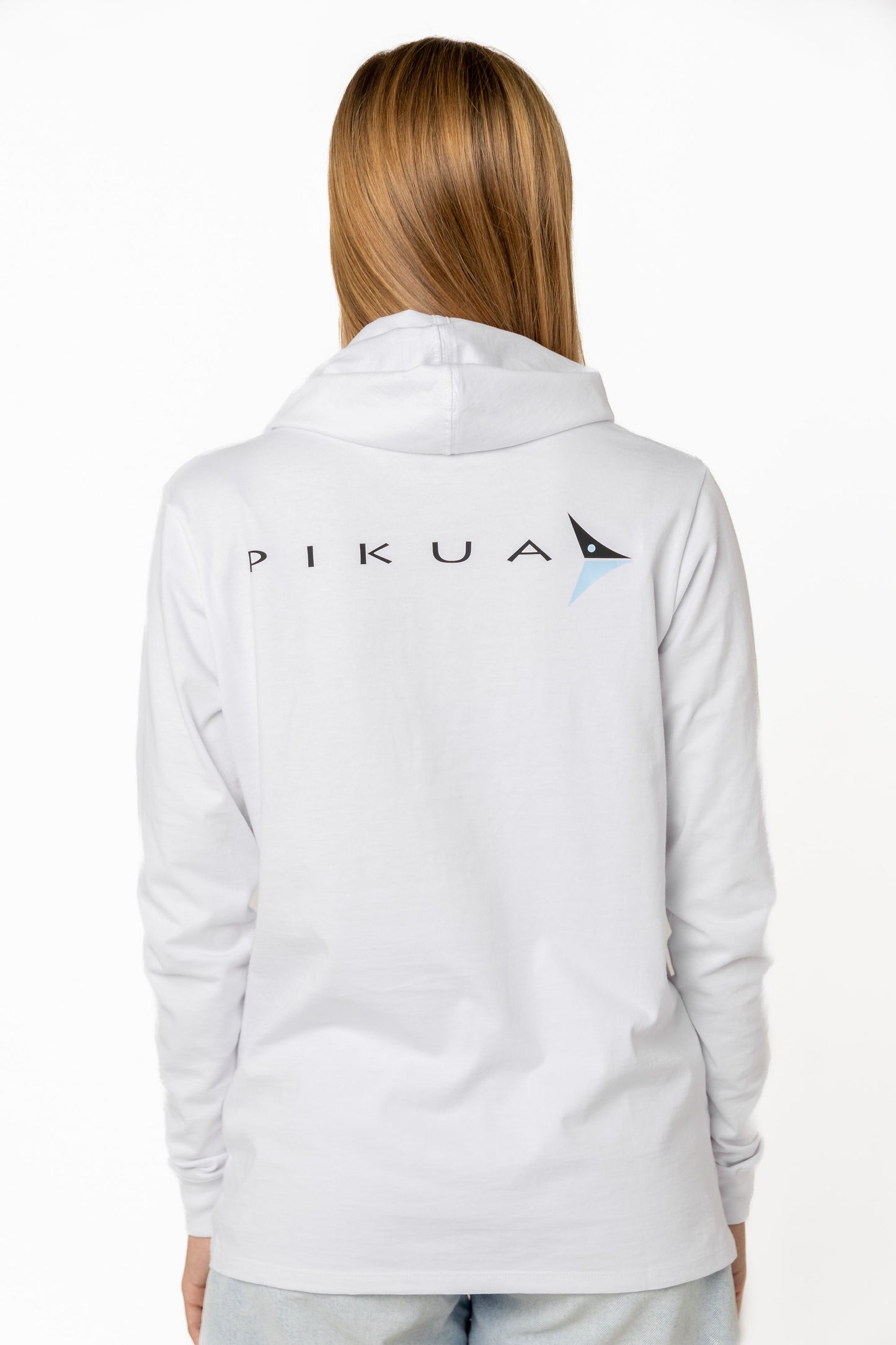 Long Sleeve Cotton With Hoodie (White)