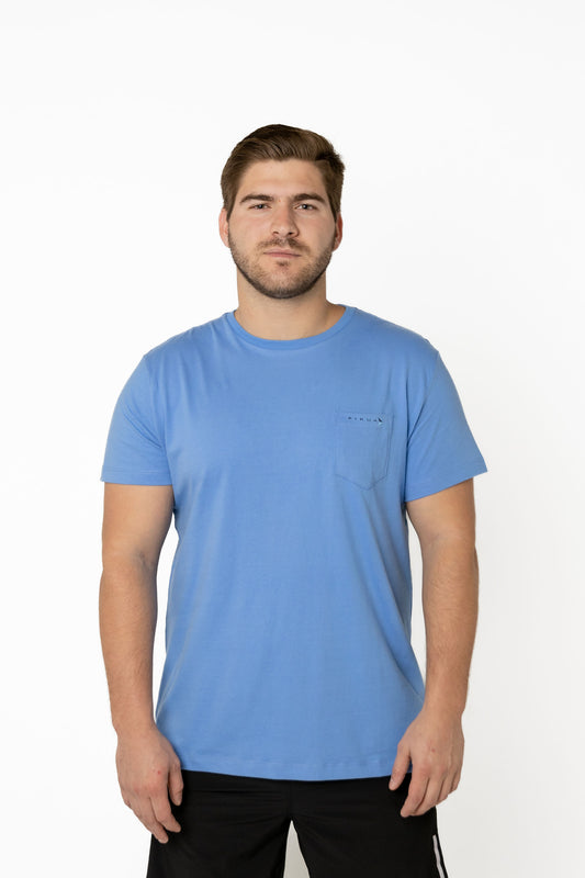 Short Sleeve Cotton T-Shirts (Blue Bonnet)