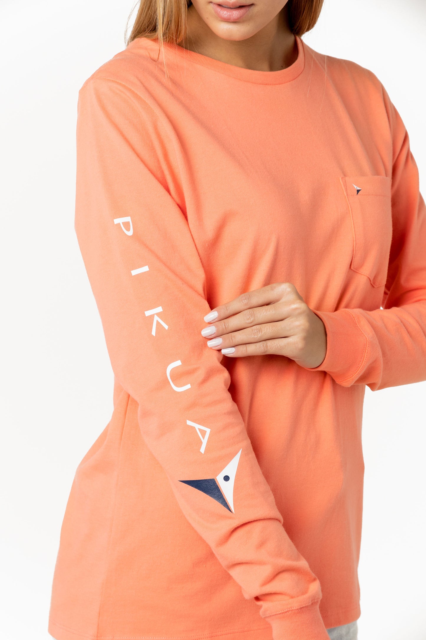 Long Sleeve Cotton T-Shirts (Persimmon)