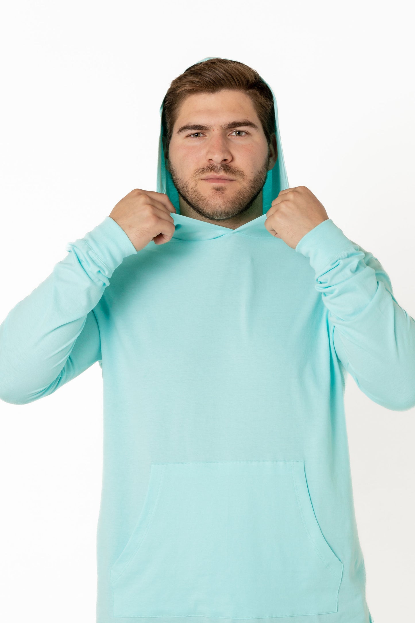 Long Sleeve Cotton With Hoodie (Amazonite)