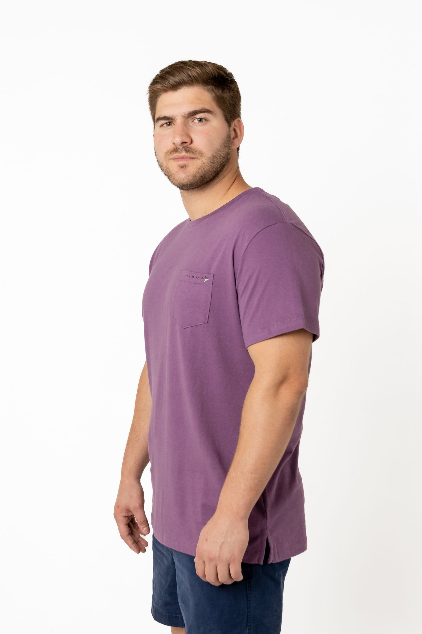 Short Sleeve Cotton T-Shirts (Black Plum)