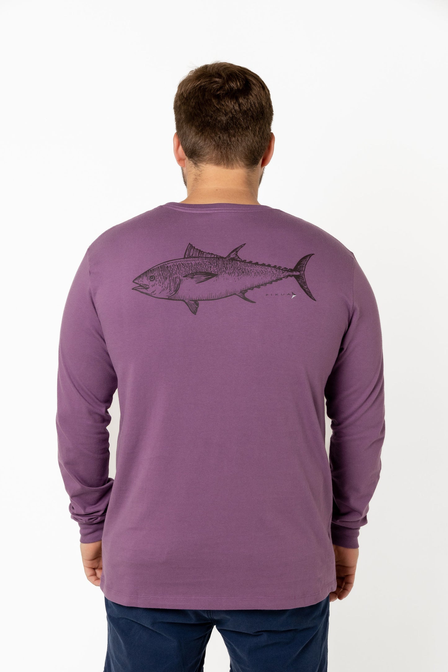 Long Sleeve Cotton T-Shirts (Black Plum)