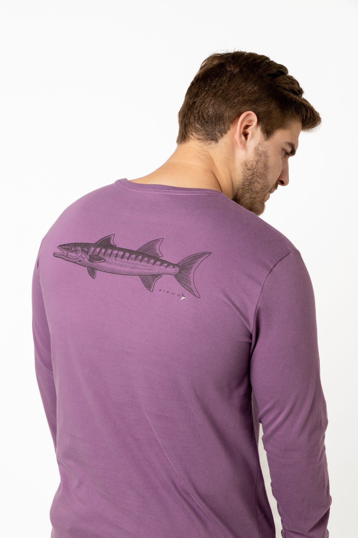 Long Sleeve Cotton T-Shirts (Black Plum)