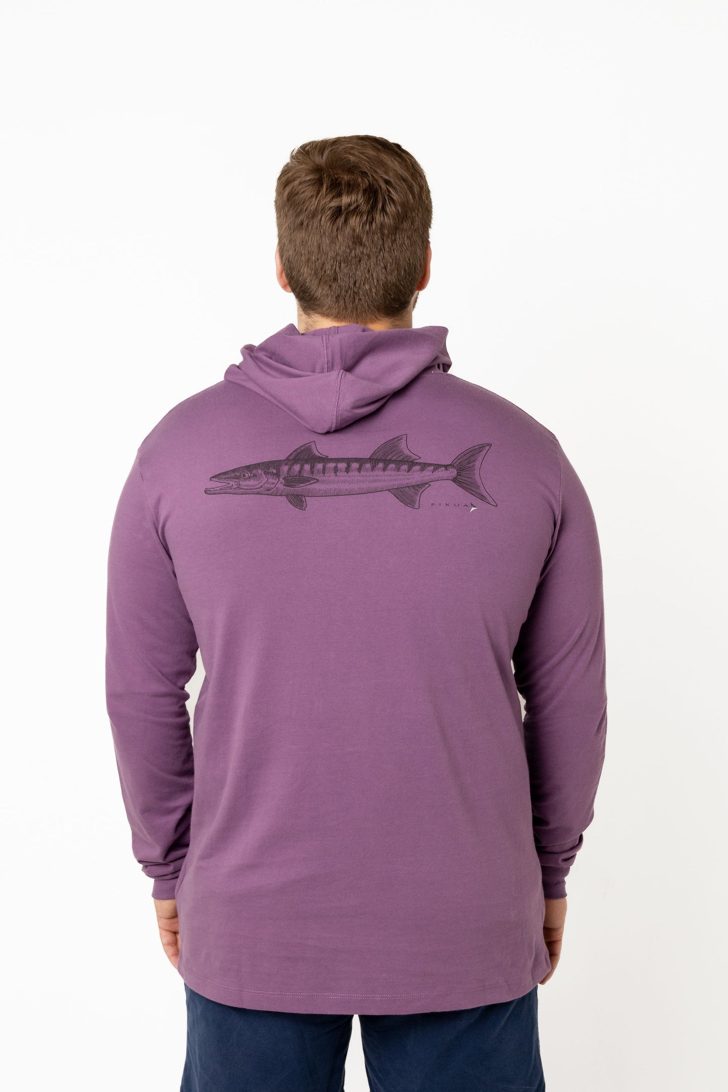 Long Sleeve Cotton With Hoodie (Black Plum)