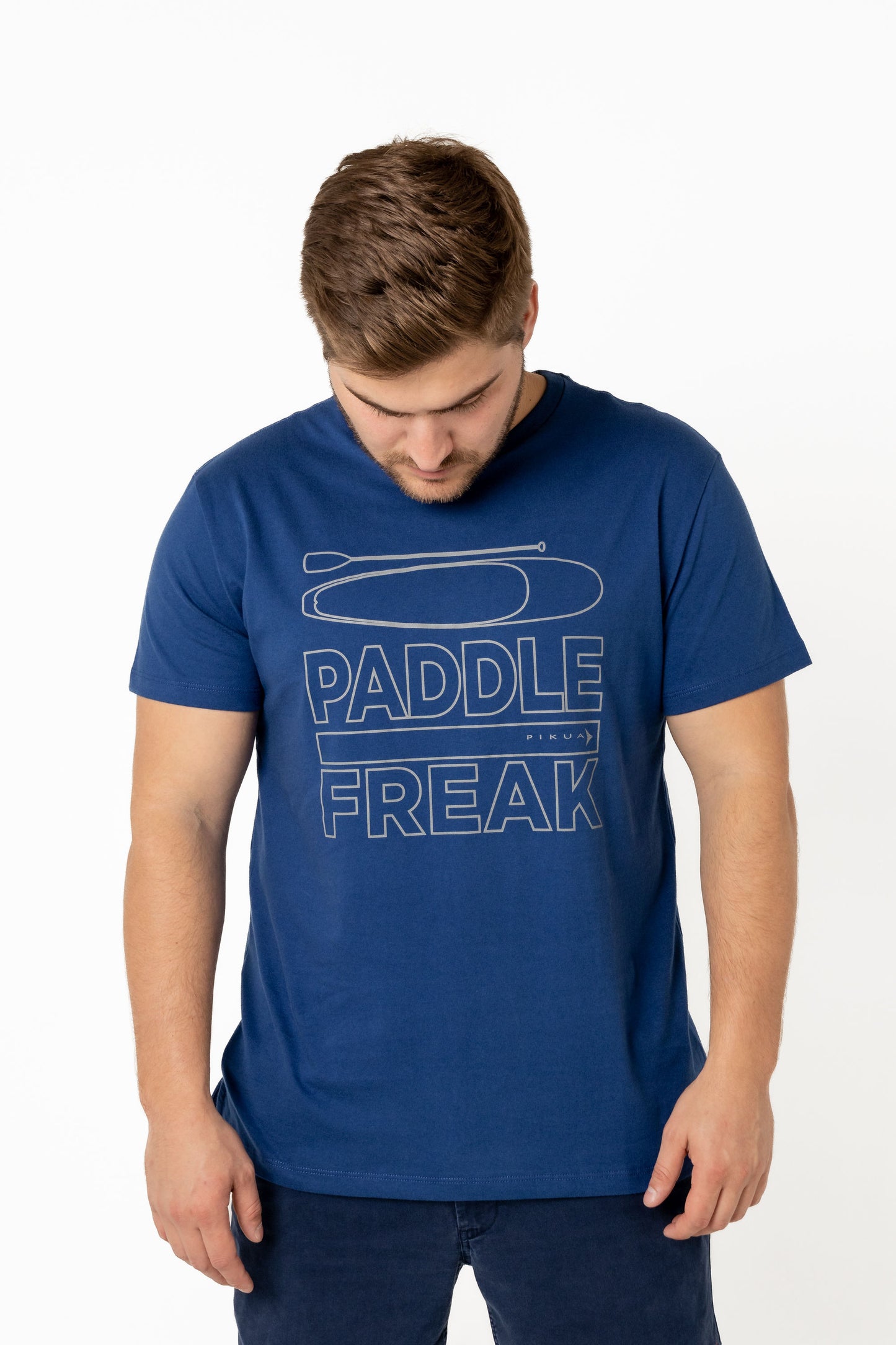 Short Sleeve Cotton T-Shirts (Dark Blue)