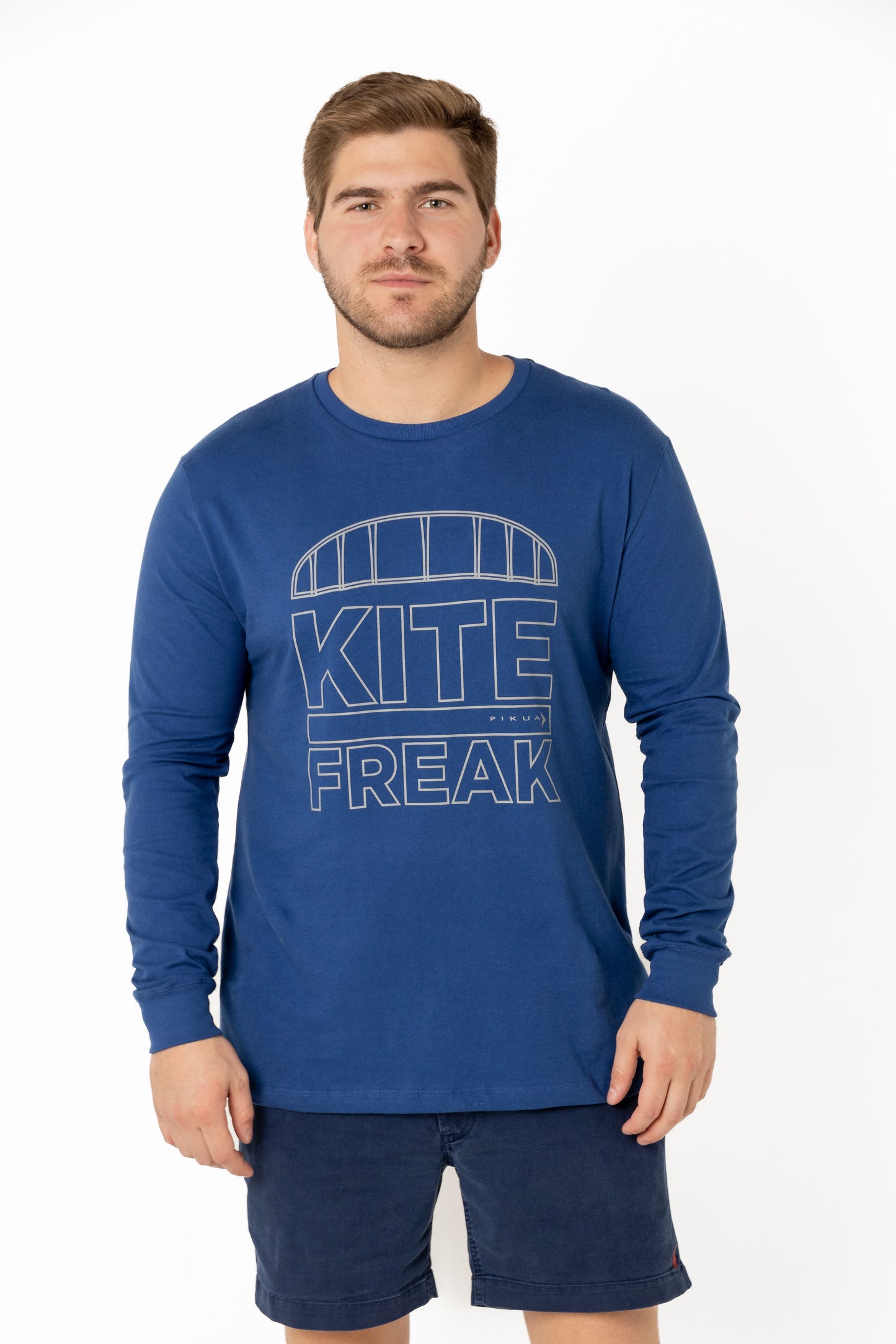 Long Sleeve Cotton T-Shirts (Dark Blue)