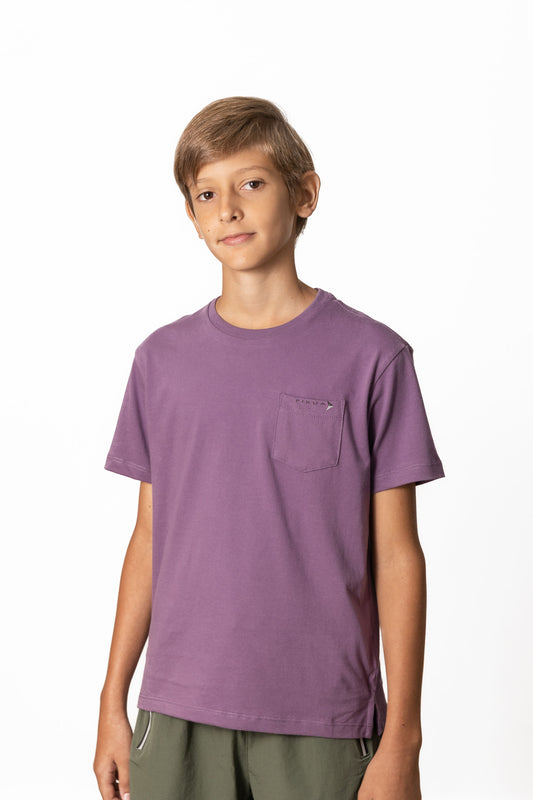 Short Sleeve Cotton T-Shirts (Black Plum)